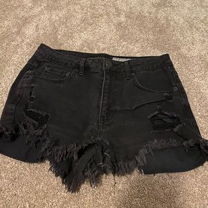 aeropostale high waisted jean shorts